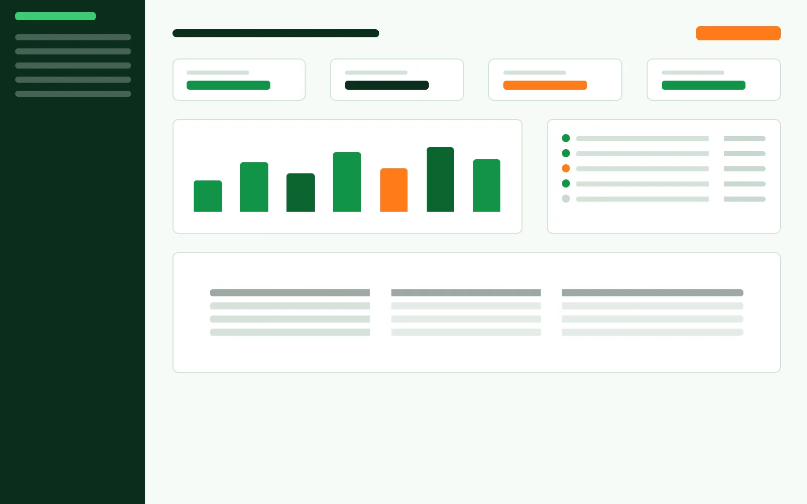 Preview of a factory production dashboard