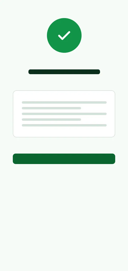 Preview of a mobile payment receipt